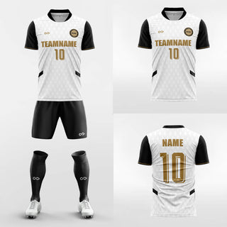 black custom soccer jersey kit