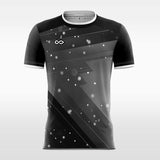     black custom soccer jersey