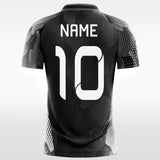 black custom soccer jerseys