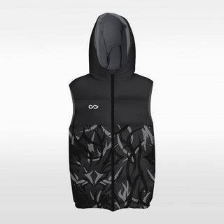 black customed winter vest