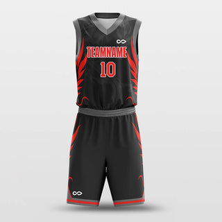 black dragon custom basketball jersey