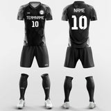 black grey kit soccer jerseys