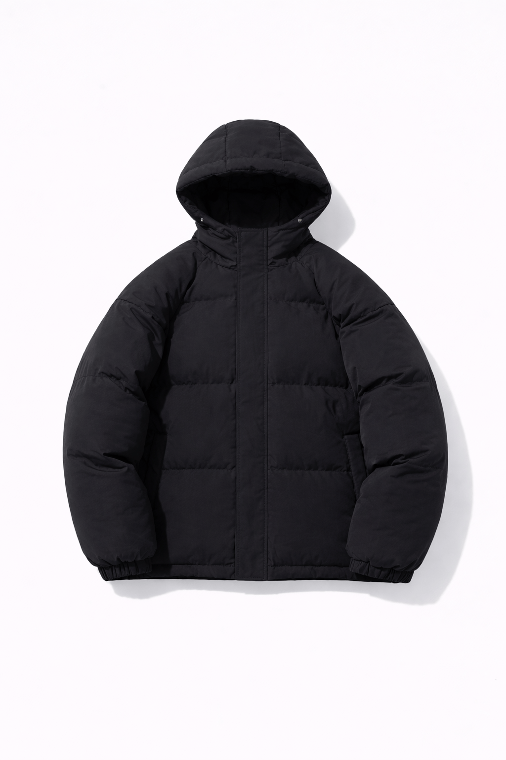 外采 外厂采购 Black / M Unisex Winter Trendy Multi-Color Solid Color Hooded Cotton Jacket