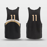 black reversible basketball jersey top