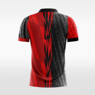 black short sleeve soccer jersey