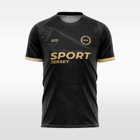 black soccer jersey for men sublimation