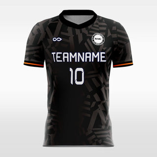 black soccer jersey for men sublimation