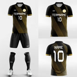 black soccer jersey kit