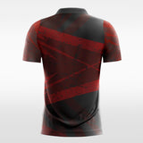 black sublimated custom soccer jersey