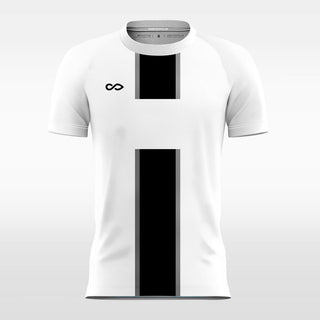 black sublimated soccer jersey