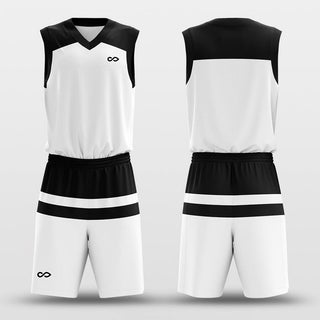 black white basketball jersey