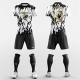 black white kit soccer jerseys