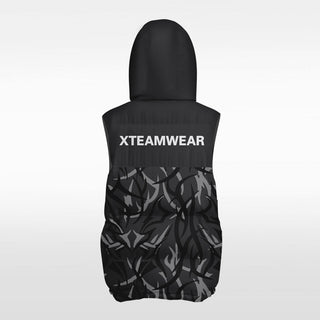 black winter vest