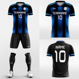 blue and black soccer jersey