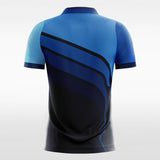 blue and black soccer jersey