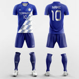 blue and white soccer jersey kit