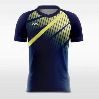 blue and yellow soccer jersey