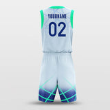 blue basketball jersey set