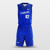 At Will - Customized Basketball Jersey Design Blue Print