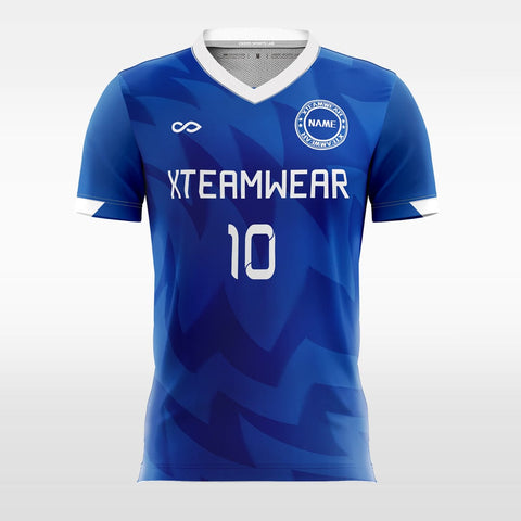 blue cool custom soccer jersey
