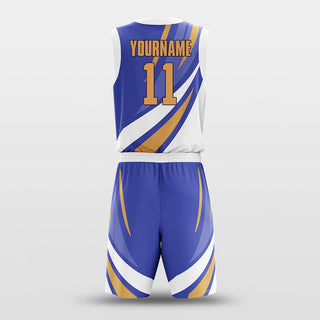 blue custom basketball jersey