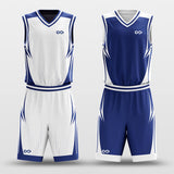 blue custom basketball jersey