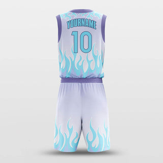 blue custom basketball jersey