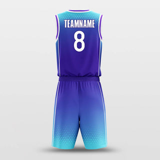 blue custom basketball jersey