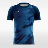 blue custom handball jersey
