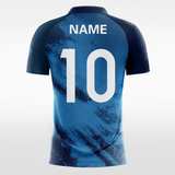 blue custom short handball jersey