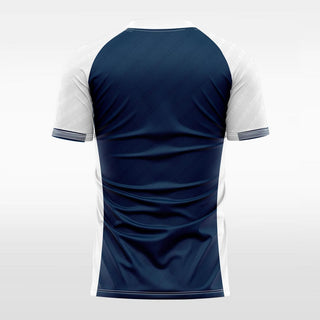 blue custom short sleeve jersey