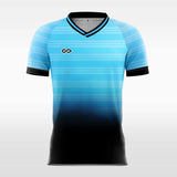 blue custom short soccer jersey