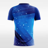     blue custom short soccer jersey