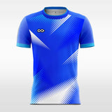 blue custom short soccer jersey