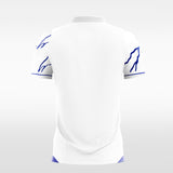 blue custom soccer jersey sublimation