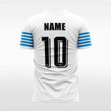 blue custom soccer jersey