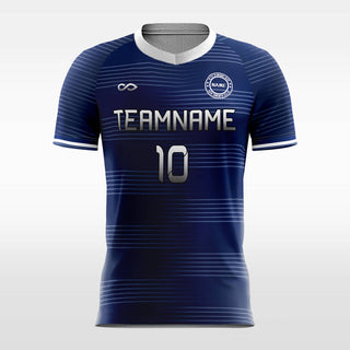 blue custom soccer jersey