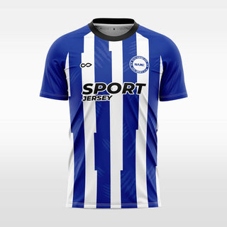 blue custom soccer jersey