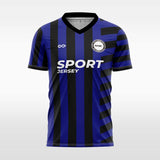 blue custom soccer jersey