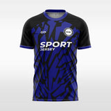 blue custom soccer jersey