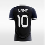 blue custom soccer jersey