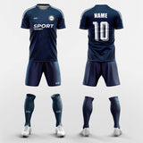 blue custom soccer jerseys kit 