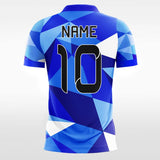 blue custom soccer jerseys