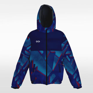 blue custom winter jacket