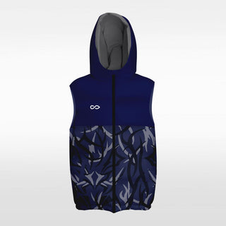 blue customed winter vest