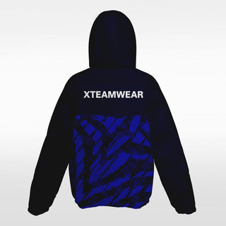 blue customized sublimated winter jacket