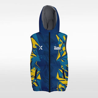 blue customized sublimated winter vest