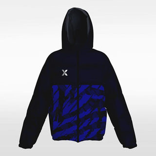 blue customized winter jacket