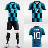     blue hole custom soccer jersey kit