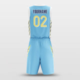 Blue Lightning - Customized Basketball Jersey Set Design